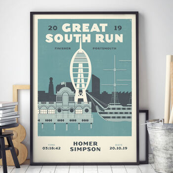 Personalised Great South Run Print, Unframed, 3 of 7