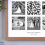 Personalised Twelve Photos Wedding Print, thumbnail 4 of 7