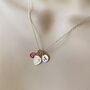 Personalised Safe Travels Heart Shaped Saint Christopher Necklace, thumbnail 3 of 4
