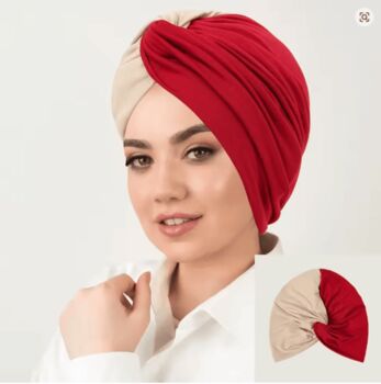 Chemo Headwear Pre Tied Headscarves Cancer Turban Headwrap Duo Colours, 5 of 10