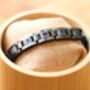 Paracas Engraved Stainless Steel And Olive Wood Bracelet, thumbnail 7 of 8