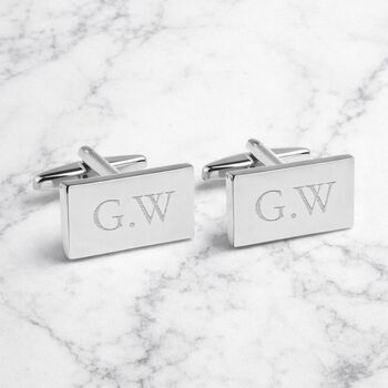 Personalised Silver Plated Cufflinks, 3 of 12