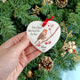 Robin Memorial Heart Christmas Decoration, thumbnail 6 of 6