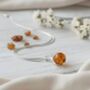 Handmade Oval Baltic Amber Silver Necklace Pendant, thumbnail 3 of 3