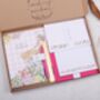 Personalised Pink Floral Gingham Stationery Gift Box, thumbnail 1 of 7