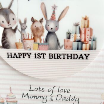 1st Birthday Or Any Age Keepsake Card Animals, 2 of 3