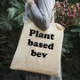 Funny Natural Cotton Vegan Tote Bag, thumbnail 8 of 12