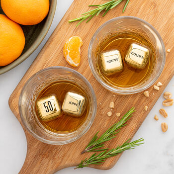 'You're So Golden' Personalised Steel Ice Cubes, 7 of 12