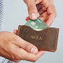 Personalised Buffalo Leather Slim Credit Card Holder, thumbnail 3 of 8