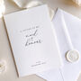 Luxury 'Letter To My Maid Of Honour On My Wedding Day' Card, Elegant Calligraphy Design, thumbnail 1 of 6
