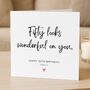 Wonderful 50th Birthday Card For Mum, Sister Or Friend, thumbnail 2 of 7