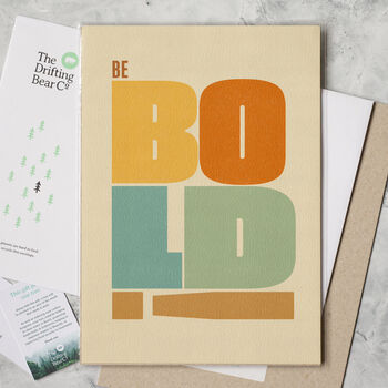 'Be Bold' Graphic Print, 2 of 4