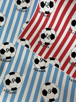 Personalised Football Fan Wrapping Paper, 2 of 2