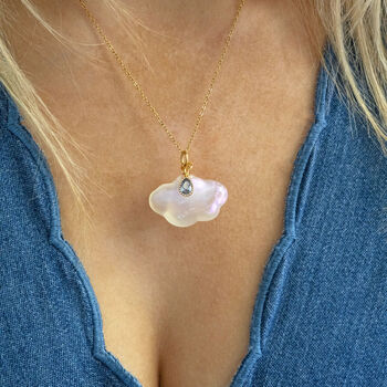 Cloud And Raindrop Necklace, 6 of 6