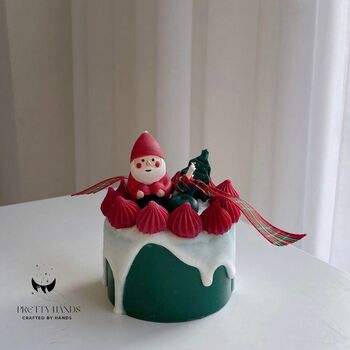 Personalised Gift Box Of Christmas Candle Featuring Santa, 2 of 7
