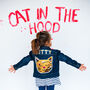 Personalised Kids Denim Jacket Reversible Sequin Cat, thumbnail 5 of 9