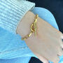 18ct Gold Vermeil Chunky Chain Link T Bar Bracelet, thumbnail 3 of 5