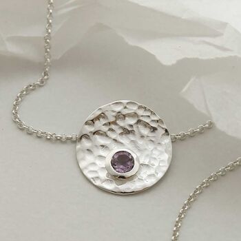 Sterling Silver Shimmering Gemstone Necklaces, 3 of 9
