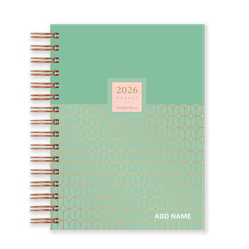 2026 Diary Matilda Myres A5 Week In View Wiro Personalised, 8 of 12