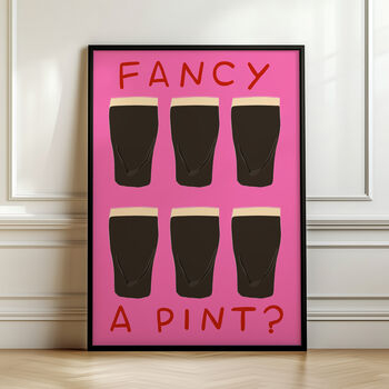 Fancy A Pint? Guinness Art Print, 3 of 5