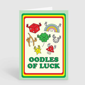 Cute Good Luck Card Lucky Charms Symbols, 2 of 4