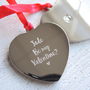Personalised Valentine's Engraved Love Heart Decoration, thumbnail 1 of 3