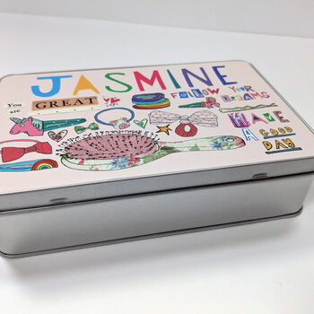 Personalised Hair Accessories Storage Tin, 10 of 12