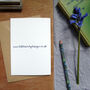 Fritillary And Bee Any Occasion Greetings Card, thumbnail 5 of 8