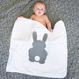 Bunny Rabbit Baby Blanket, thumbnail 1 of 4