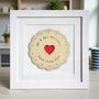 Personalised Wedding Jammy Biscuit Framed Print, thumbnail 2 of 3