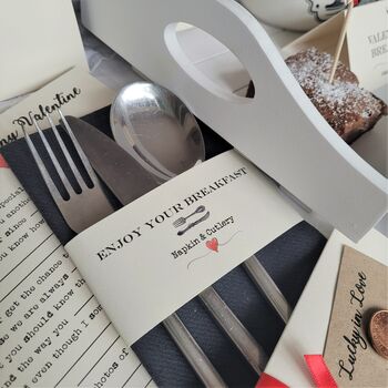 Personalised Valentine's Day Breakfast In Bed Kit, 11 of 12