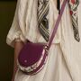 Floral Engravings Plum Saddle Bag, thumbnail 6 of 6