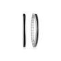 Large Black Enamel Hoop Earrings, thumbnail 2 of 2