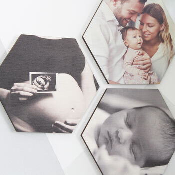 New Baby Wooden Photo Letter Box Gift Set Keepsake, 4 of 11