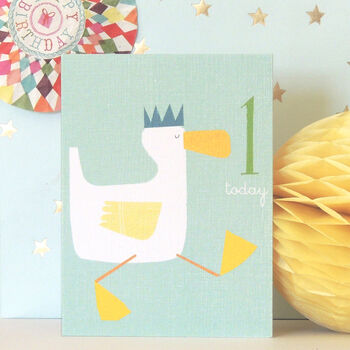 Mini Duckling 1st Birthday Card, 3 of 5