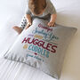 Personalised Sending You Lots Of Huggles Cushion, thumbnail 5 of 10