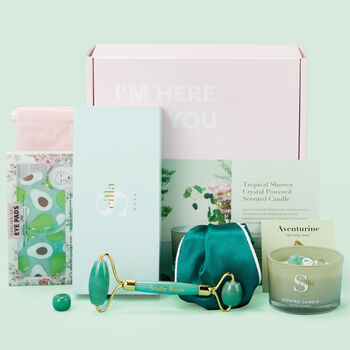 Jade Roller And Crystal Candle Relaxation Gift Set, 2 of 9