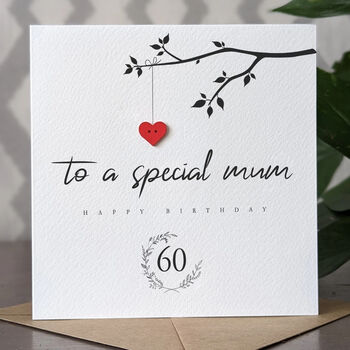 Personalised 60th Birthday Card For Special Mum, 4 of 4