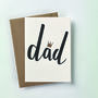 'Dad' Letterpress Fathers Day Card, thumbnail 2 of 3