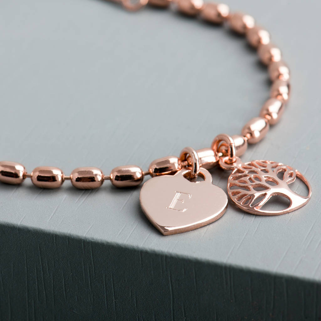 Personalised Tree Of Life Charm Bracelet By EVY Designs