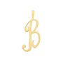 Elegant Flourish 9 K Solid Gold Pendant, thumbnail 4 of 12