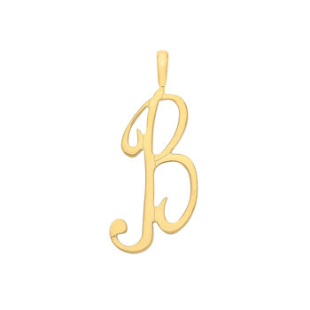 Elegant Flourish 9 K Solid Gold Pendant, 4 of 12