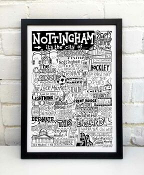 Nottingham Landmarks Print, 8 of 11