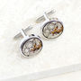 Personalised Vintage Round Watch Movement Cufflinks, thumbnail 7 of 7