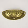 Brass Scalloped Cup Handle, thumbnail 4 of 6