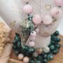Crystal Mala Necklace With Malachite, thumbnail 1 of 12