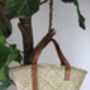 Personalised Monogram Straw Basket Bag, thumbnail 4 of 8