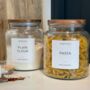 Large Glass Jar With Wooden Lid And Personalised Label, thumbnail 2 of 3