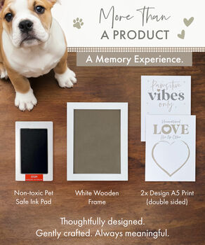 Paw Print Ink Picture Frame With Two Designs, 3 of 12