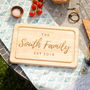 Personalised Family Chopping Board Gift For New Home, thumbnail 4 of 6
